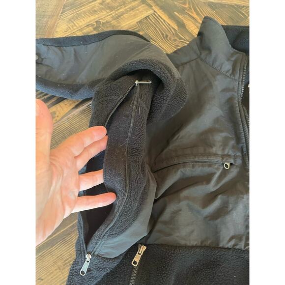 The North Face Denali Fleece Jacket Men Large Black Neutral Hiking Outdoor Comfy - Picture 10 of 16